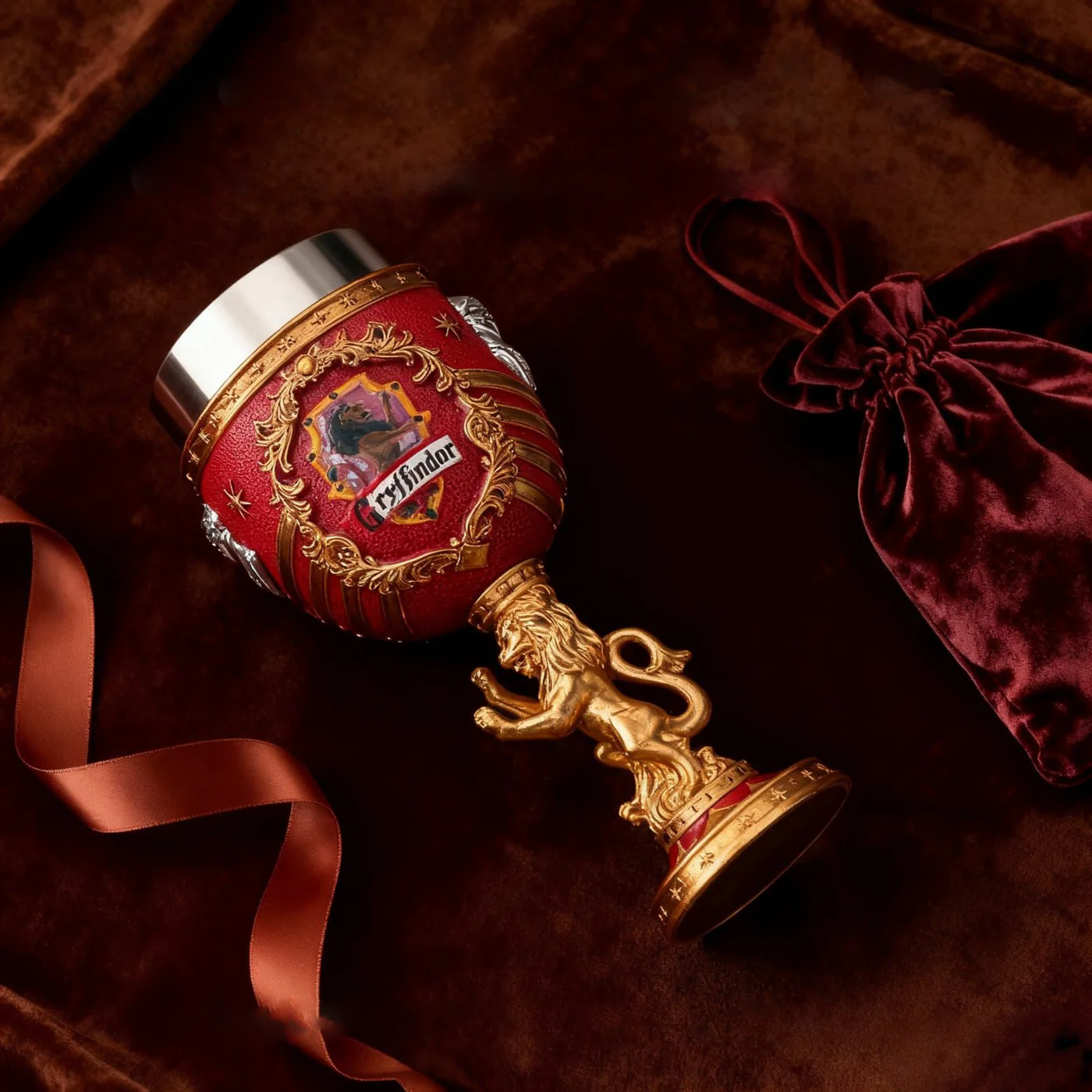 Harry Potter Collectible Goblet Glass – Gryffindor Regal Lion Gift for True Potter Fans