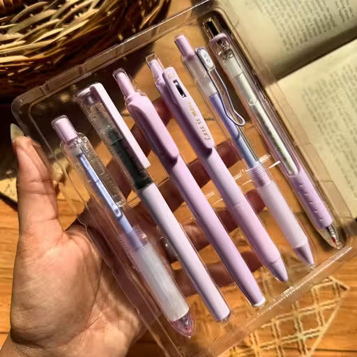 Cute kawaii 0.5mm click pens set