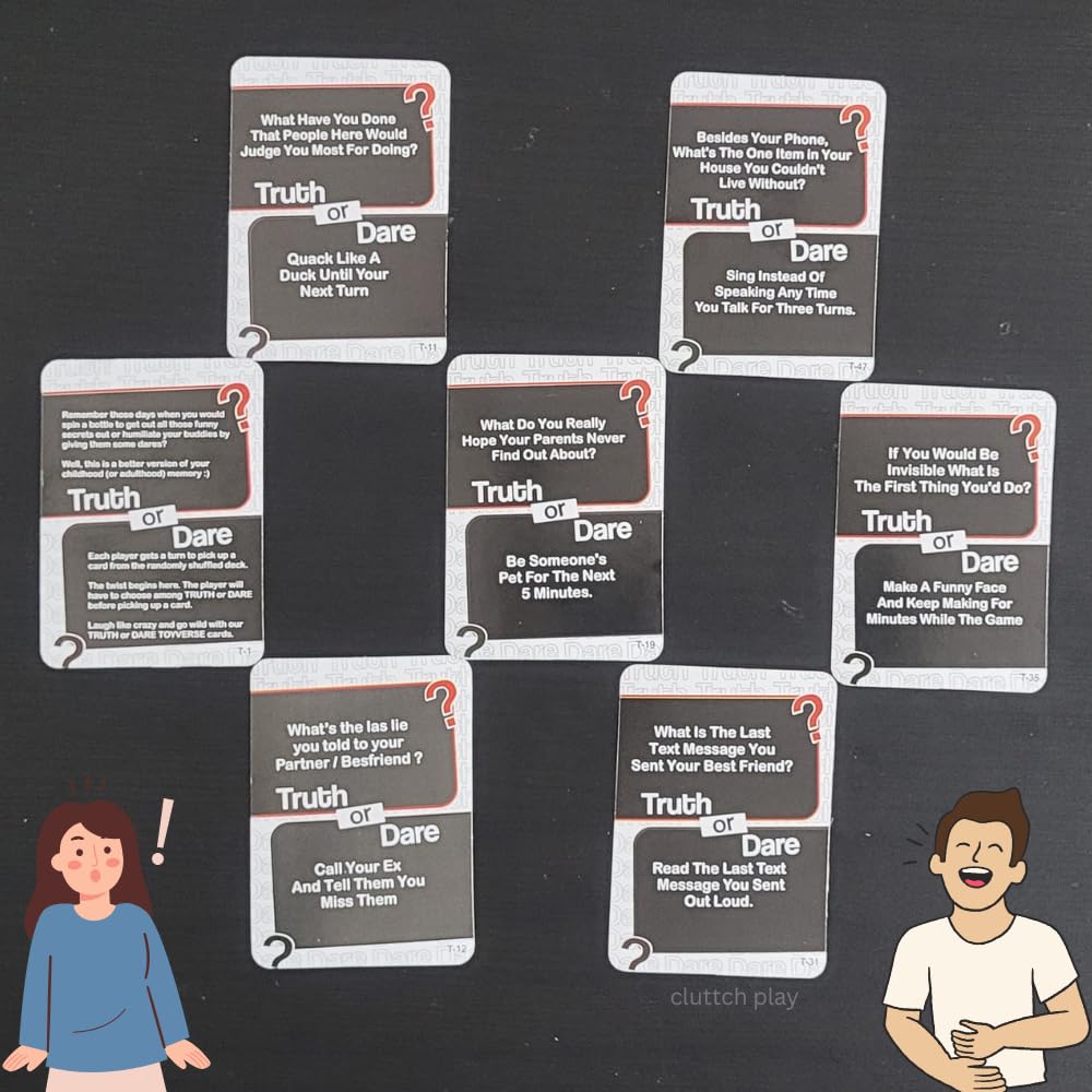 Cluttch Play Truth or Dare Card Game