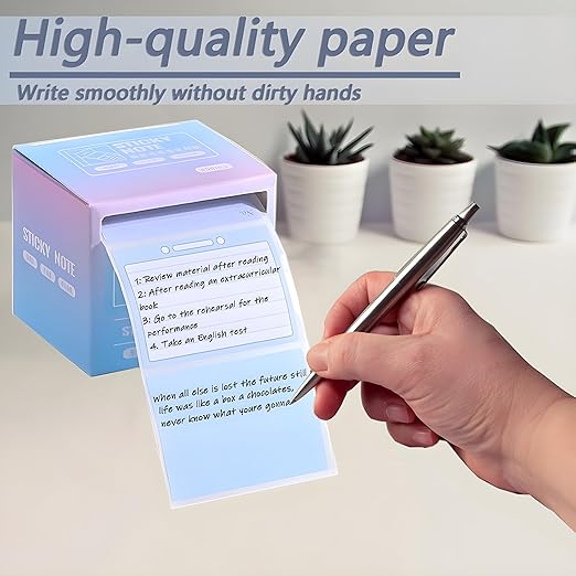 Pull-Out Sticky Notes Roll – Pastel To-Do List & Memo Notes