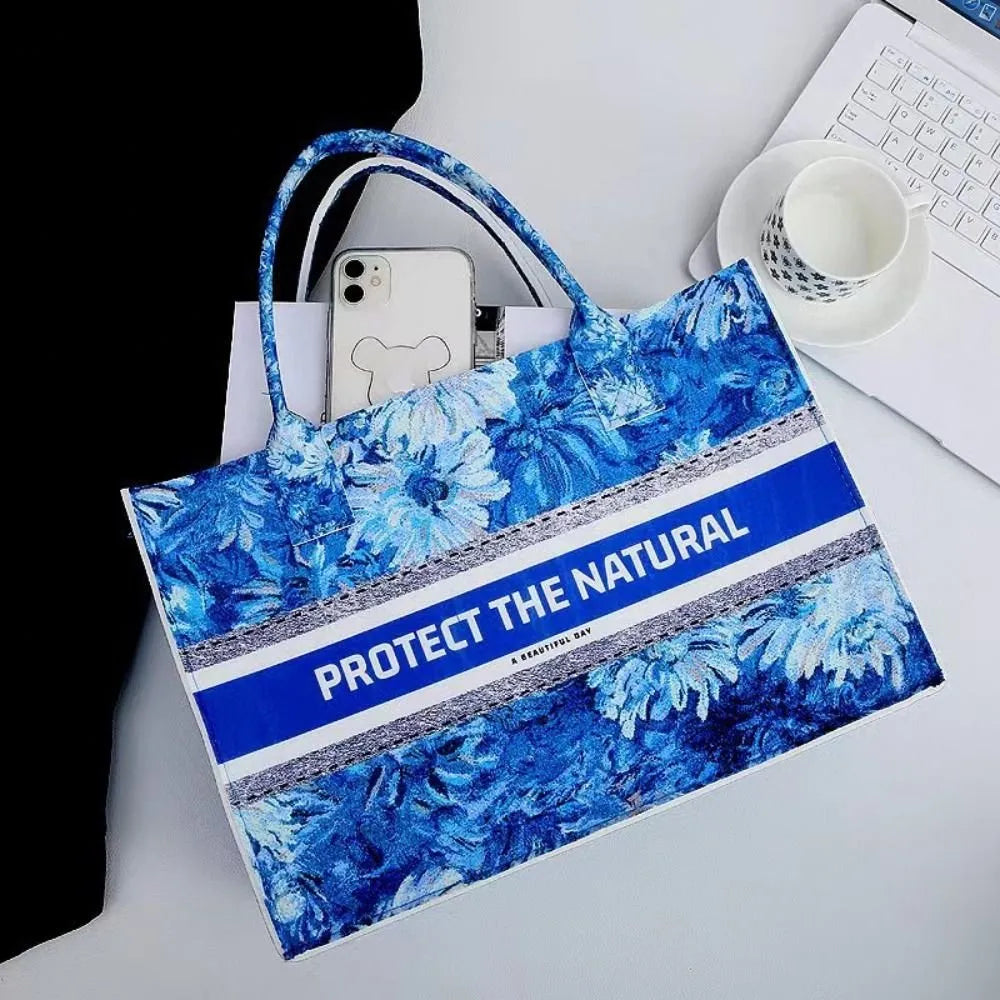 Women felt tote bag large capacity