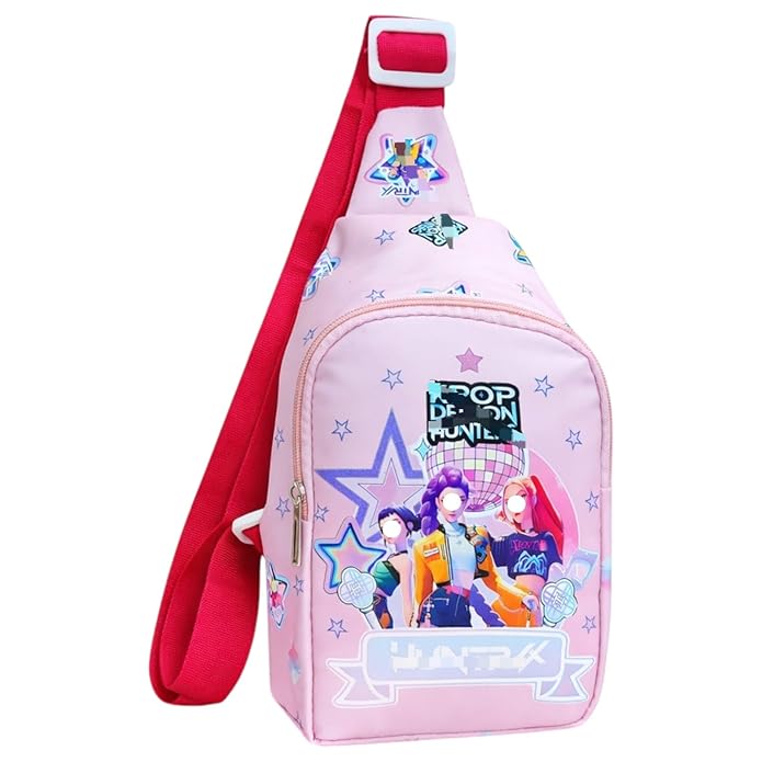 Girls K-Pop style cartoon sling bag