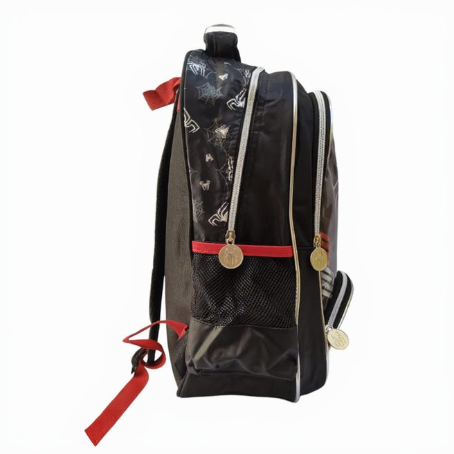 Action inspired spider emblem school bag for kids