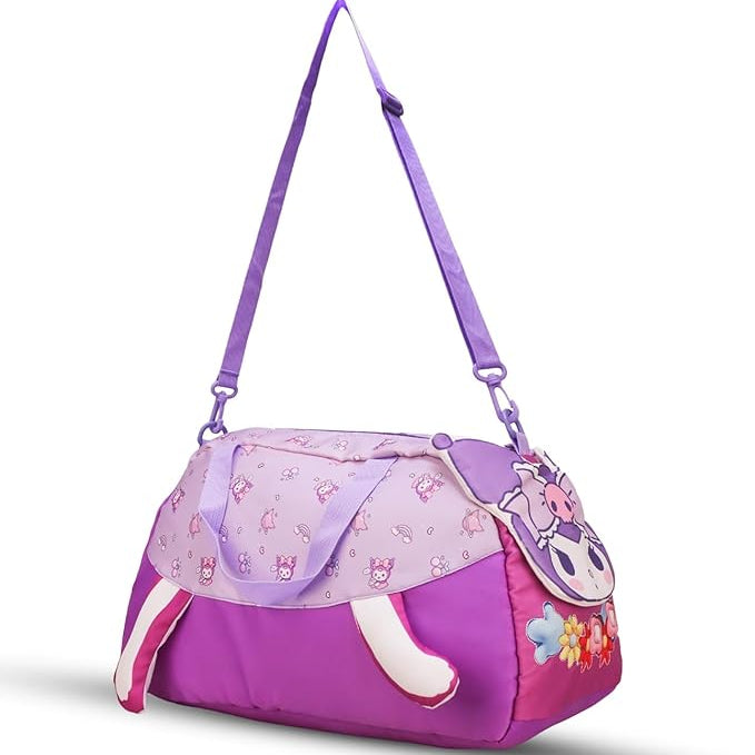 Cute 3D Kuromi travel duffel bag for kids and adults