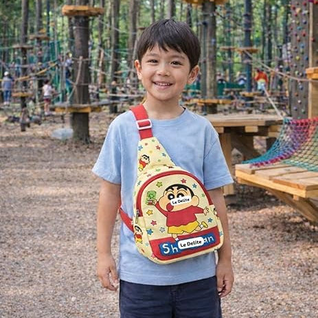 Shinchan anime chest bag crossbody sling with cute cartoon design