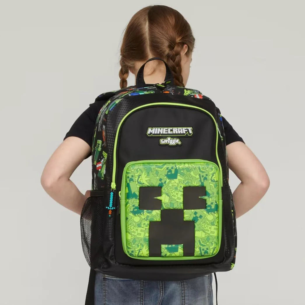 Gaming themed pixel school backpack