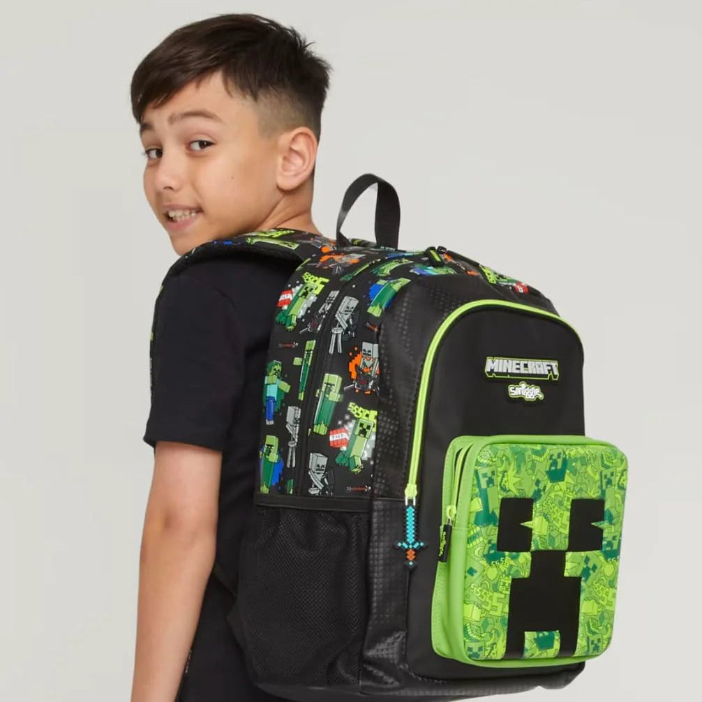 Gaming themed pixel school backpack