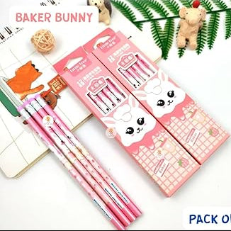 Animal print pencils for kids colorful school stationery