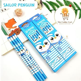 Animal print pencils for kids colorful school stationery