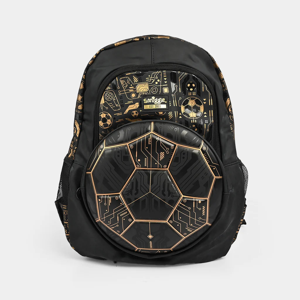 Football graphic school backpack for kids