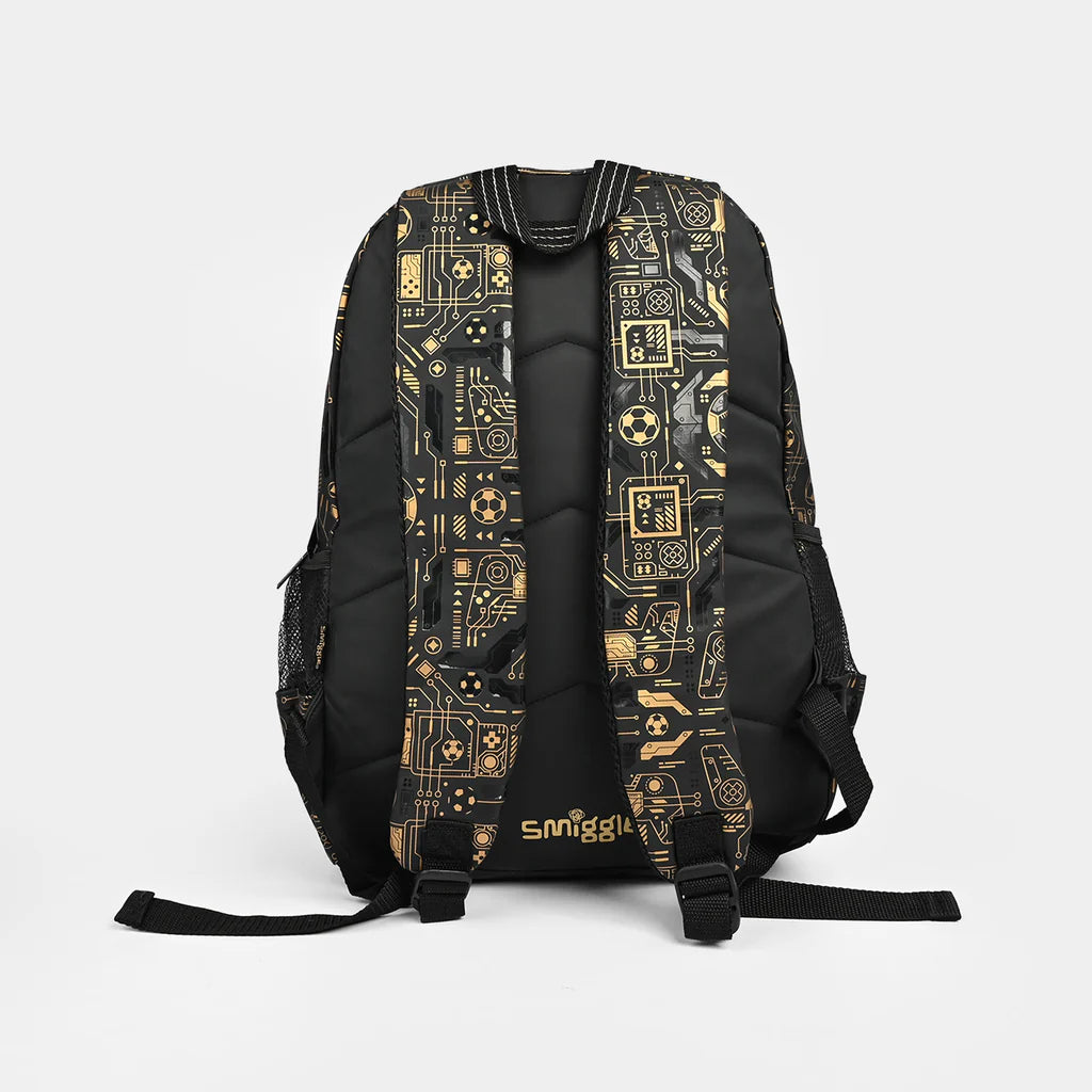 Football graphic school backpack for kids