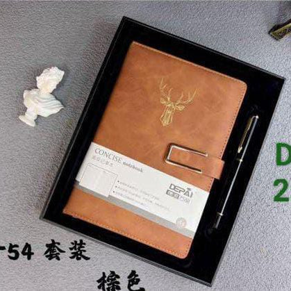 Perfect bound A5 PU leather notebook diary