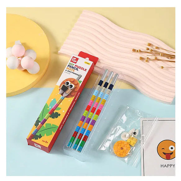 Kids DIY block pencil