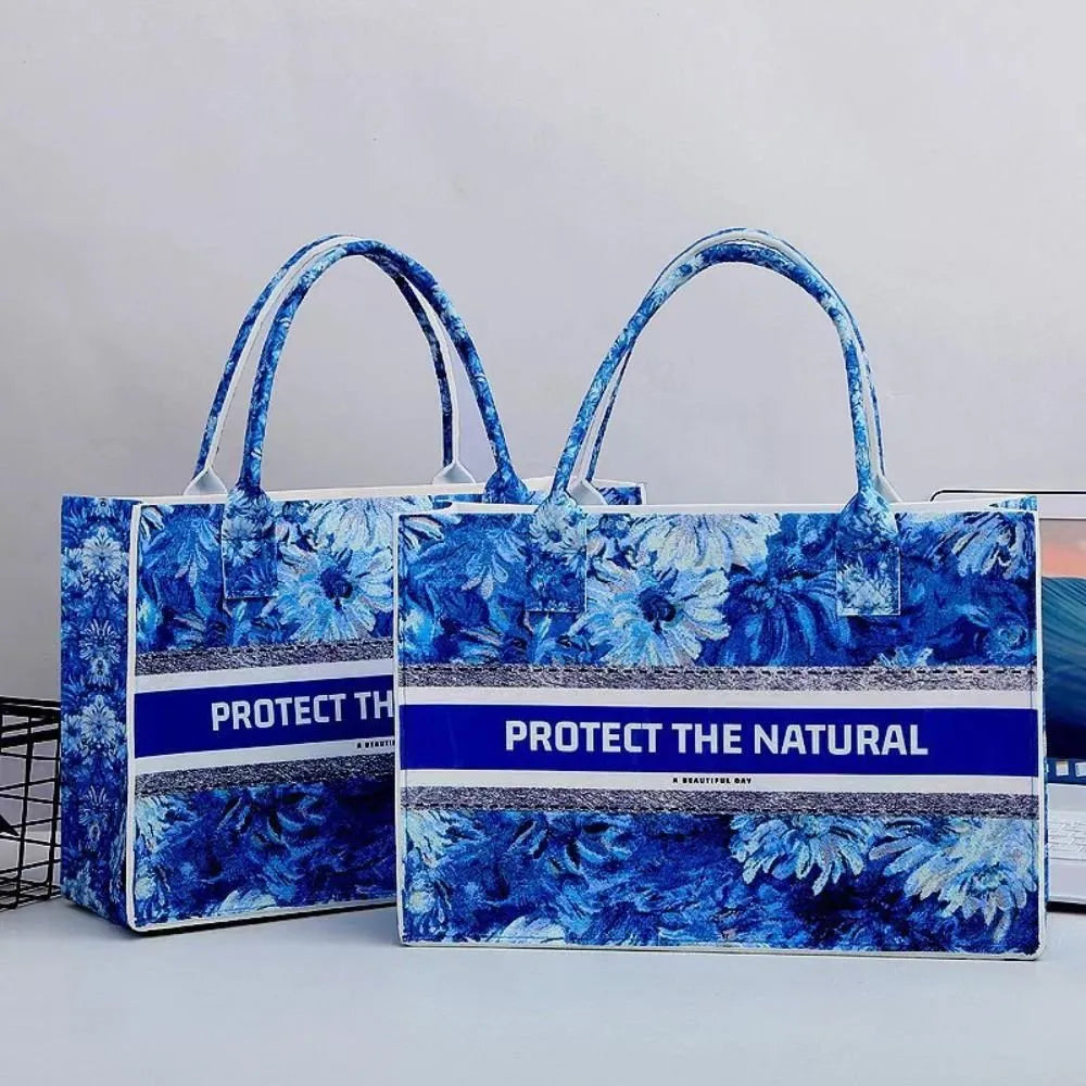 Durable Felt Shoulder Tote Bag for Women