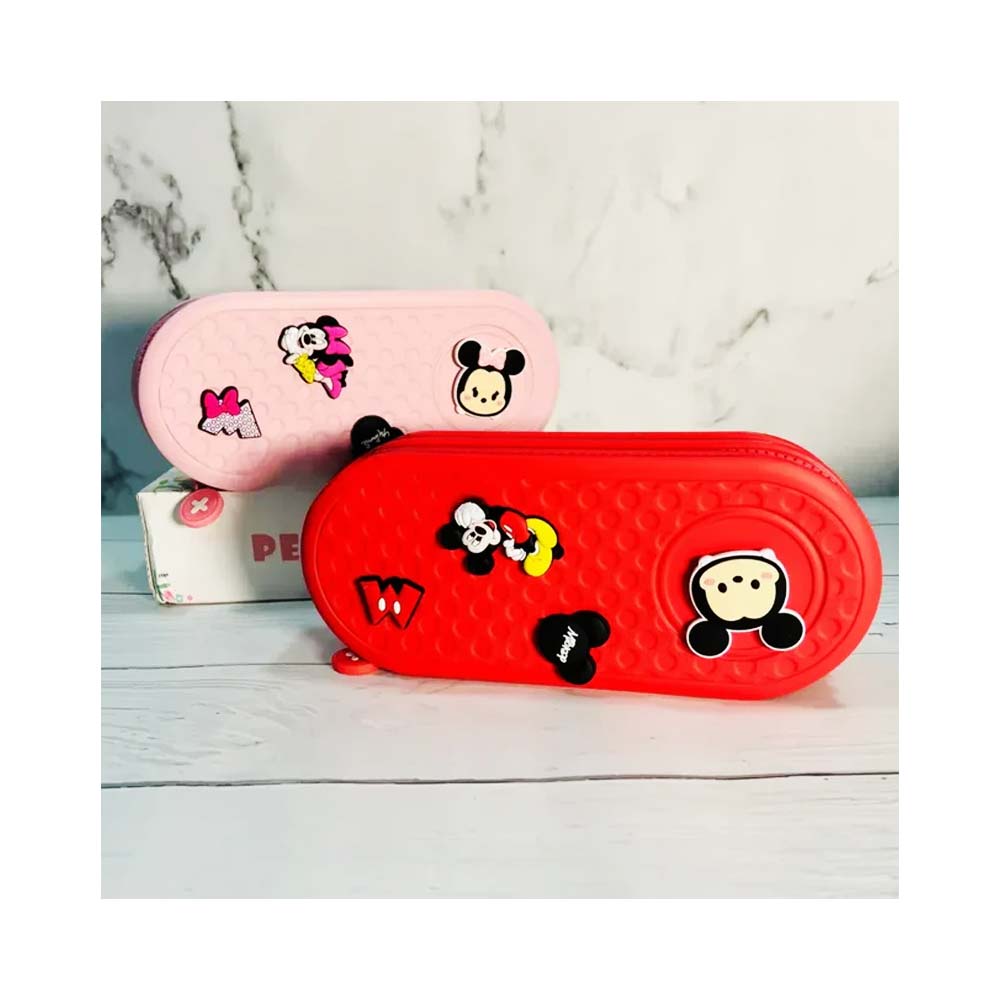 Cute cartoon pencil case pouch for kids stationery storage