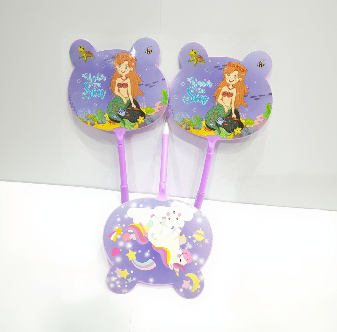 Kids Cute Cartoon Handheld Fan and Pen Combo