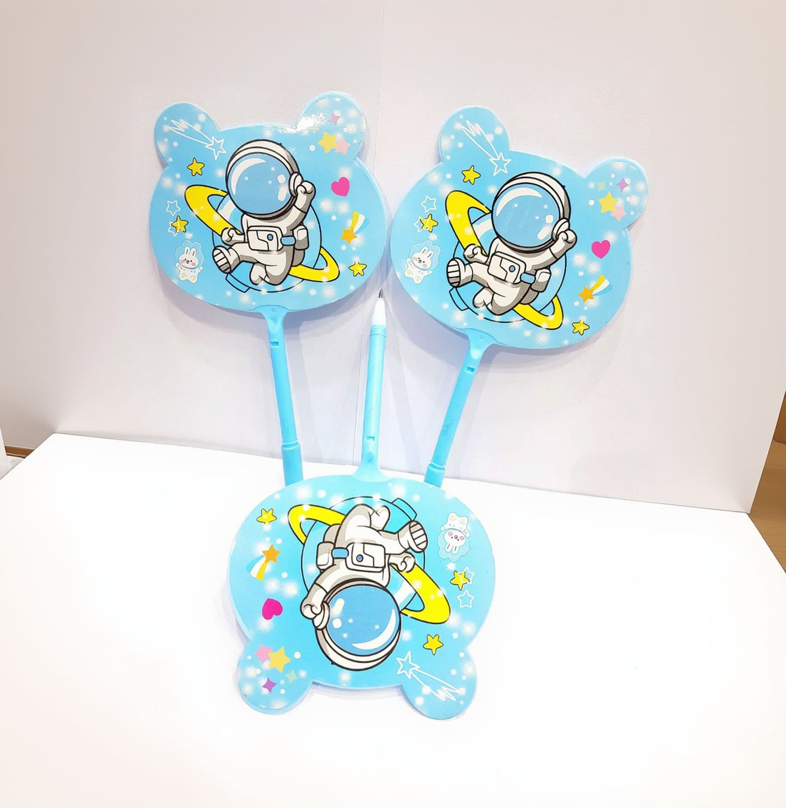 Kids Cute Cartoon Handheld Fan and Pen Combo
