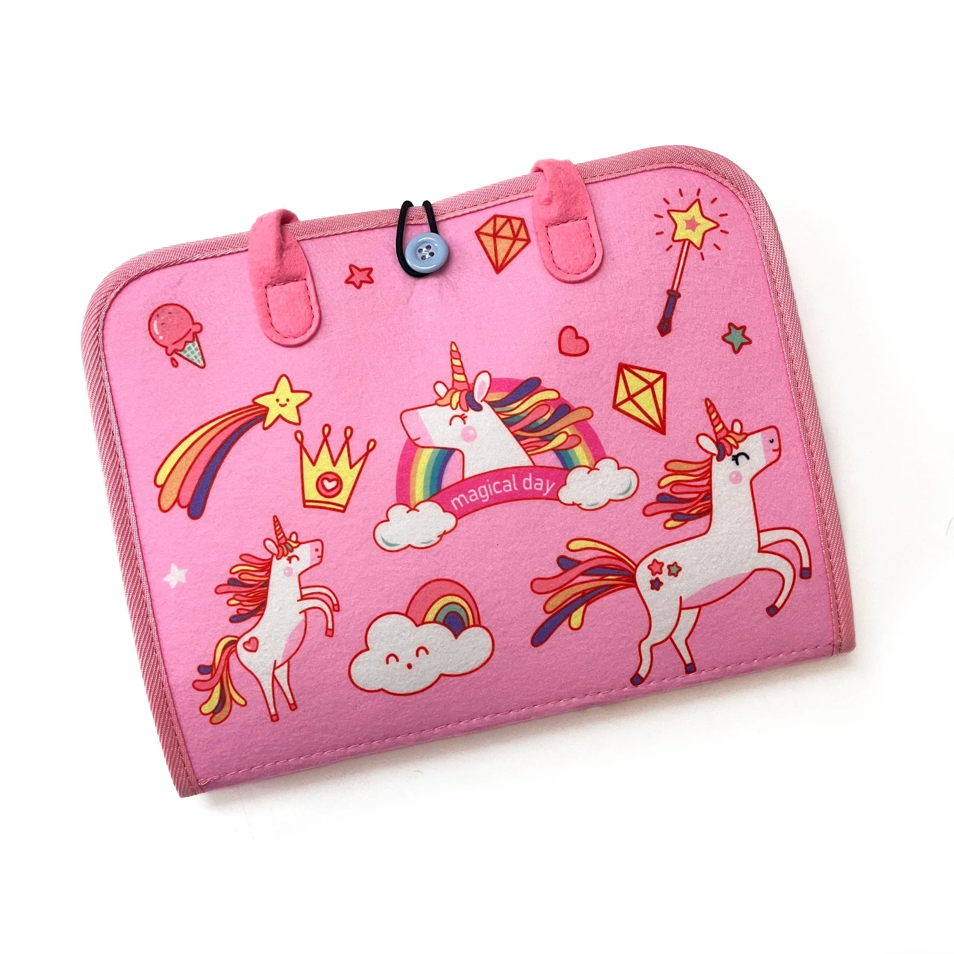 Felt Busy Activity Board & Montessori Busy Book for Toddlers