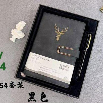 Perfect bound A5 PU leather notebook diary