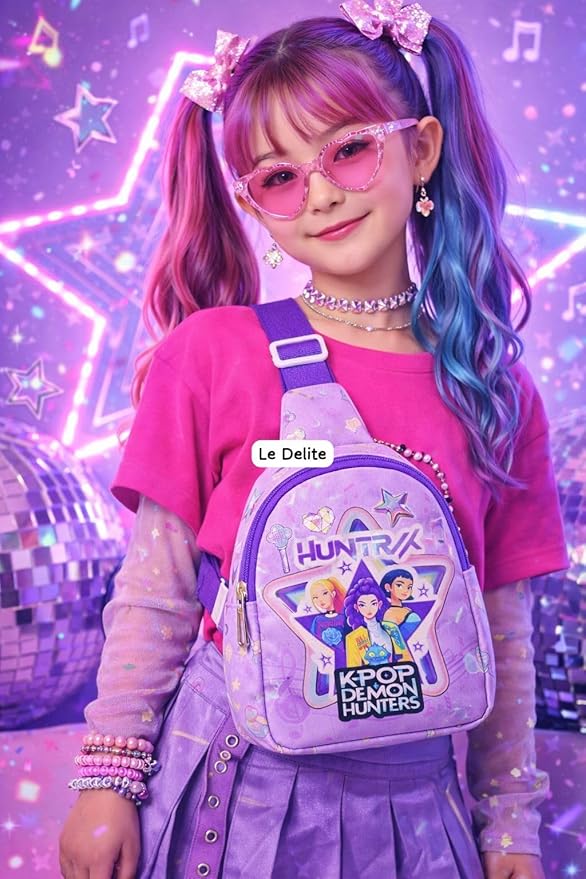 Kids Cute Cartoon Chest Sling Bag for Girls