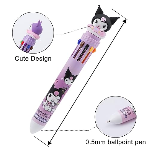 10-in-1 Multicolor Kitty Pen for Kids
