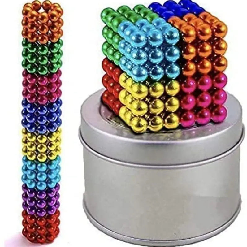 216 pcs multi colored magnetic balls toy set