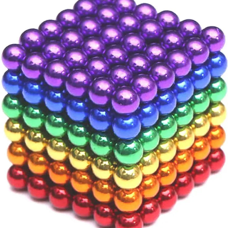 216 pcs multi colored magnetic balls toy set