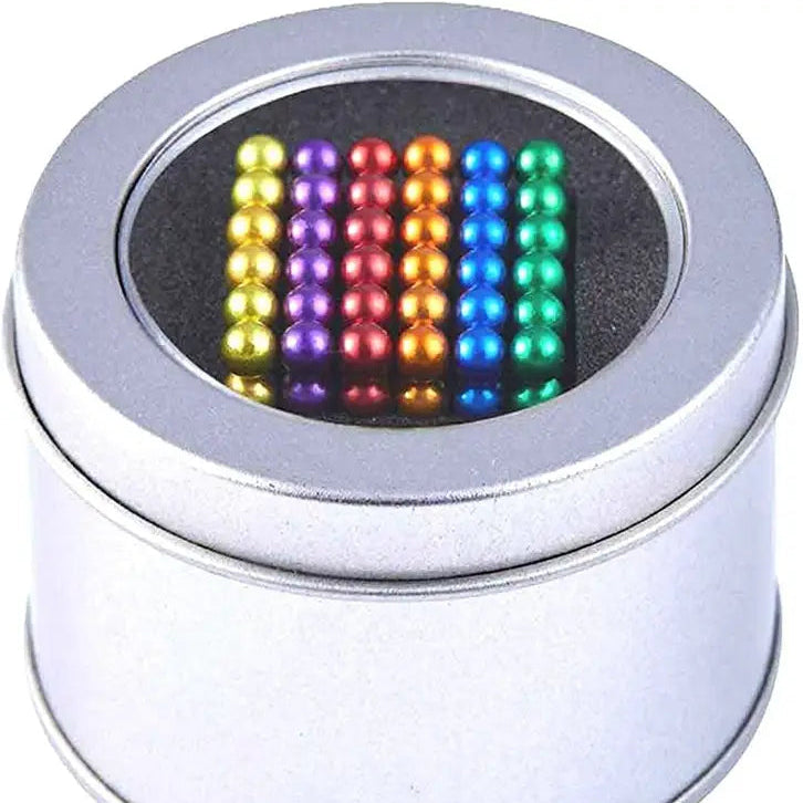 216 pcs multi colored magnetic balls toy set