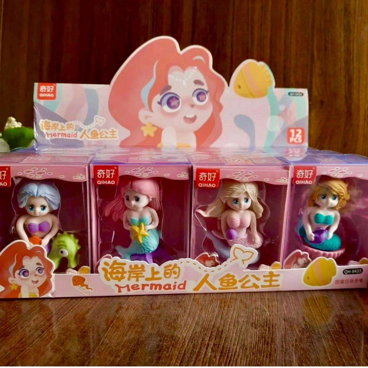 Mermaid eraser for girls