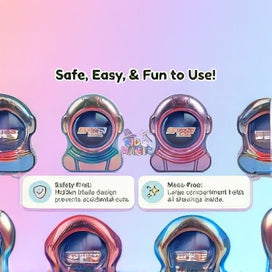 Cute metal pencil sharpeners set of 4