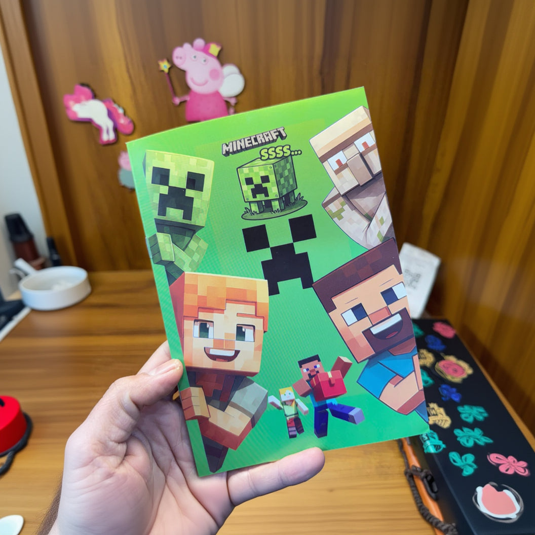 Minecraft theme notebook for kids