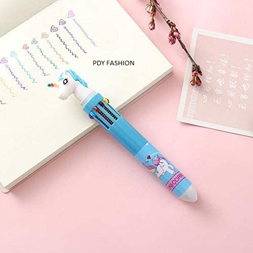 PDY Fashion Unicorn 10-in-1 Multicolor Retractable Ballpoint Pen