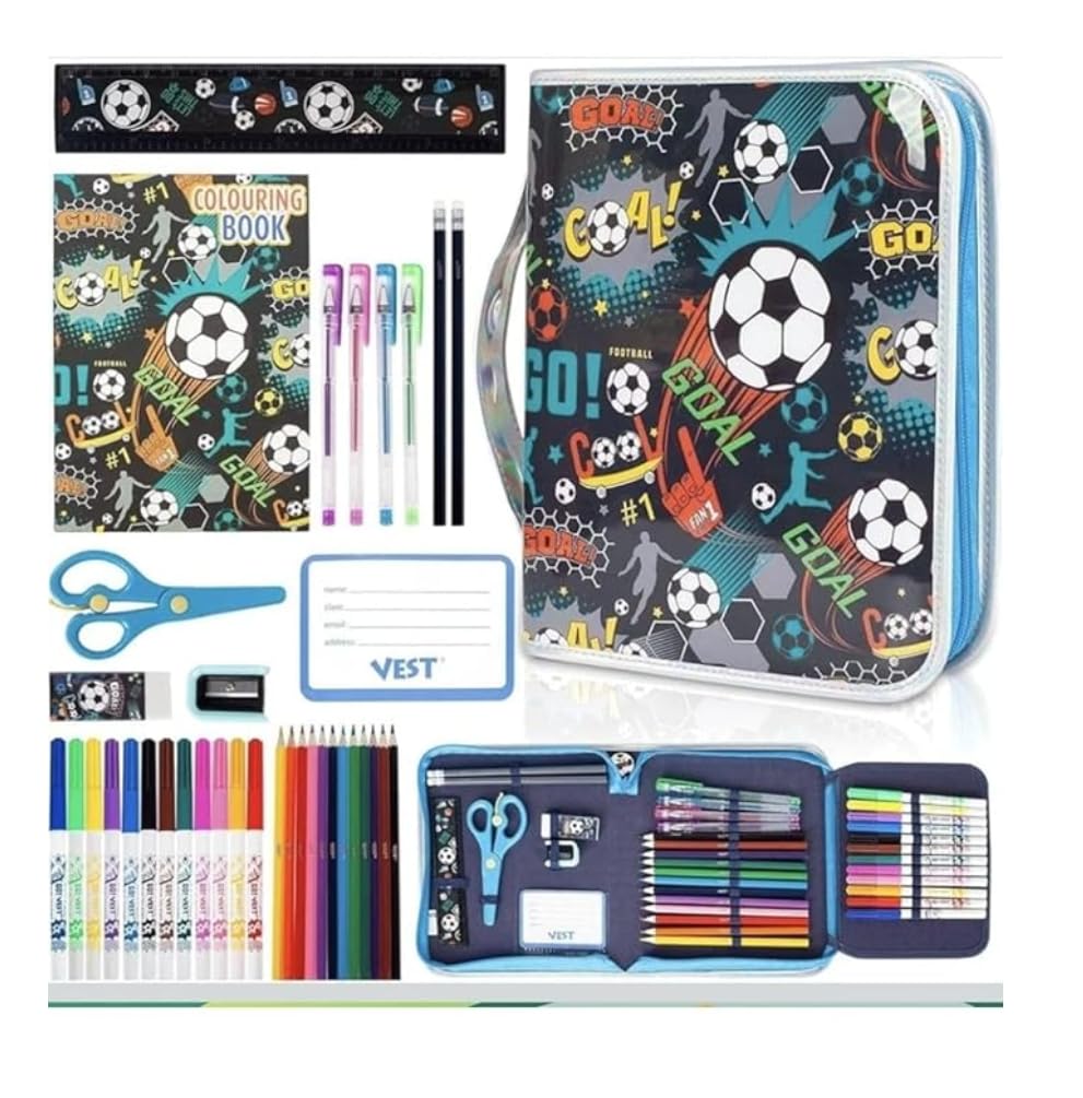 Kids Football Art & Coloring Activity Kit