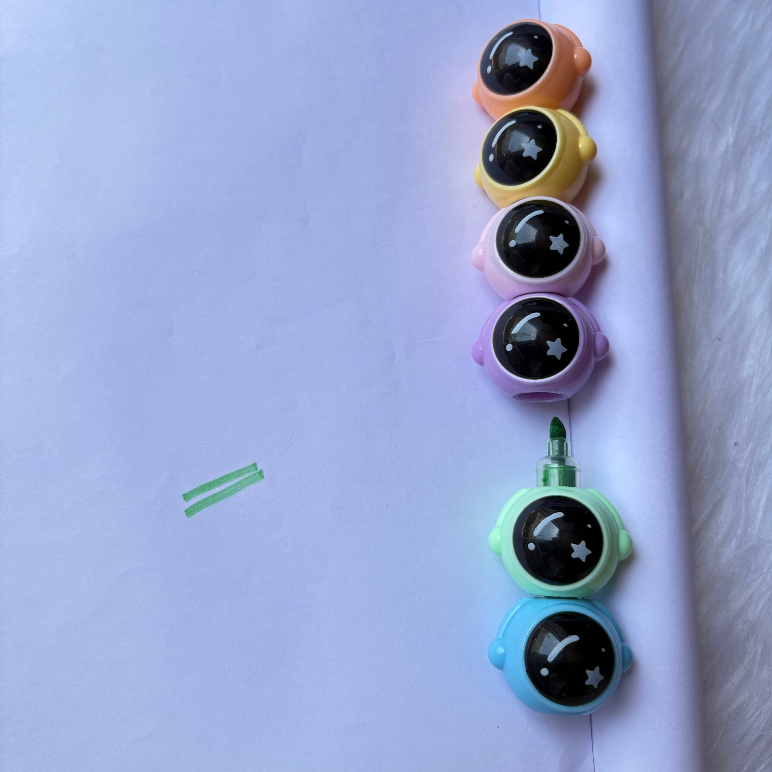 Premium Space Theme Highlighter Set