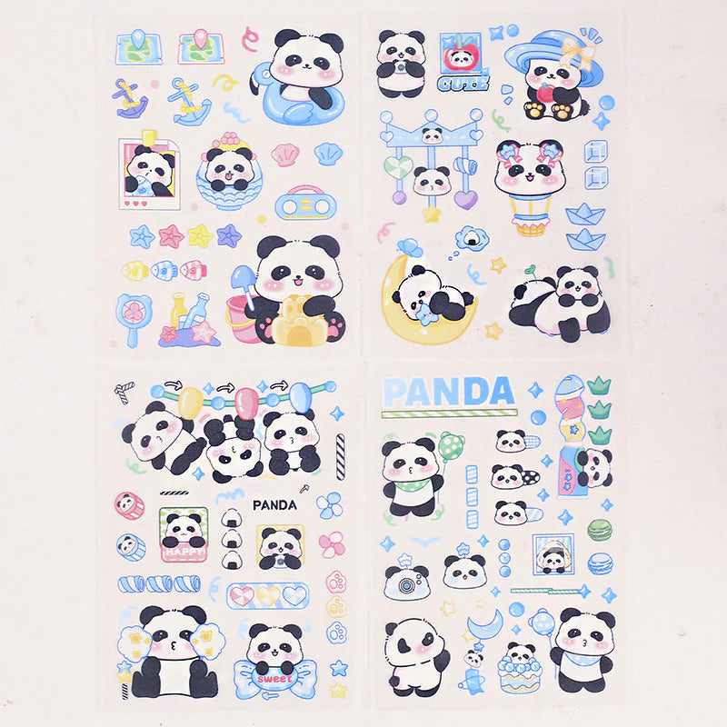 Puffy Panda Decorative Stickers