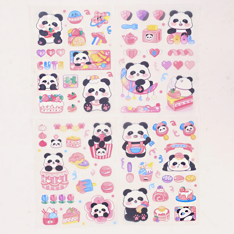 Puffy Panda Decorative Stickers