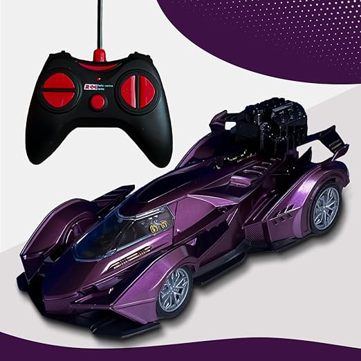 Stylish Purple RC Sports Car Toy