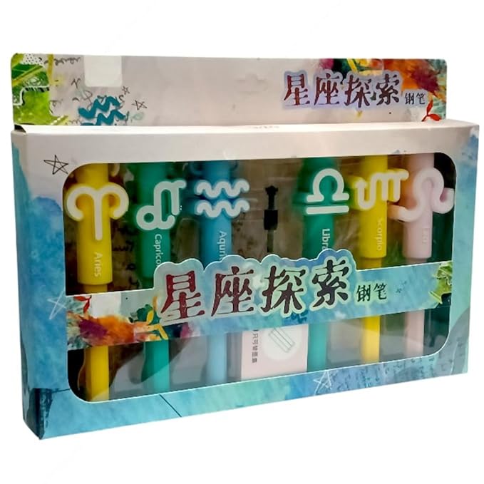 SHAKTISM Zodiac Sign Gel Pen Set