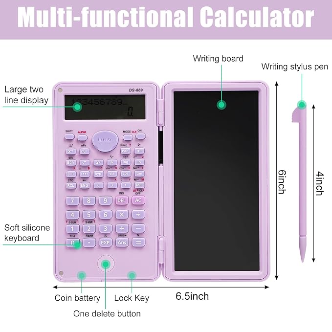 Scientific Calculator with Notepad Tab