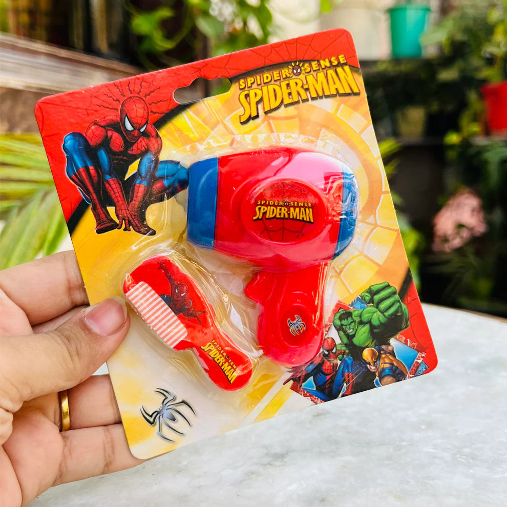 Spiderman Hair Dryer Sharpener Combo