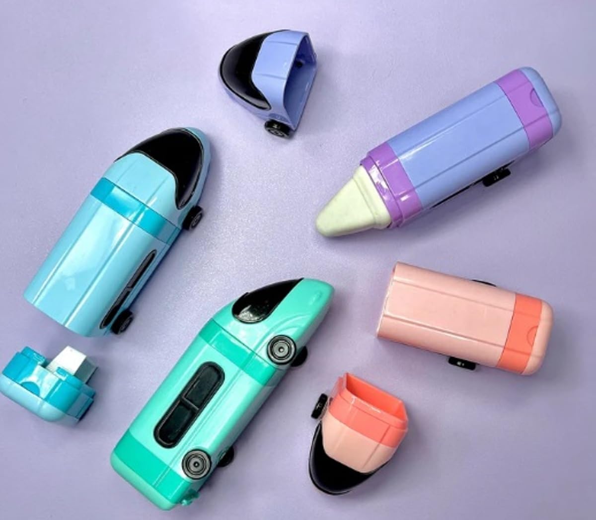 Train Sharpener & Eraser Combo