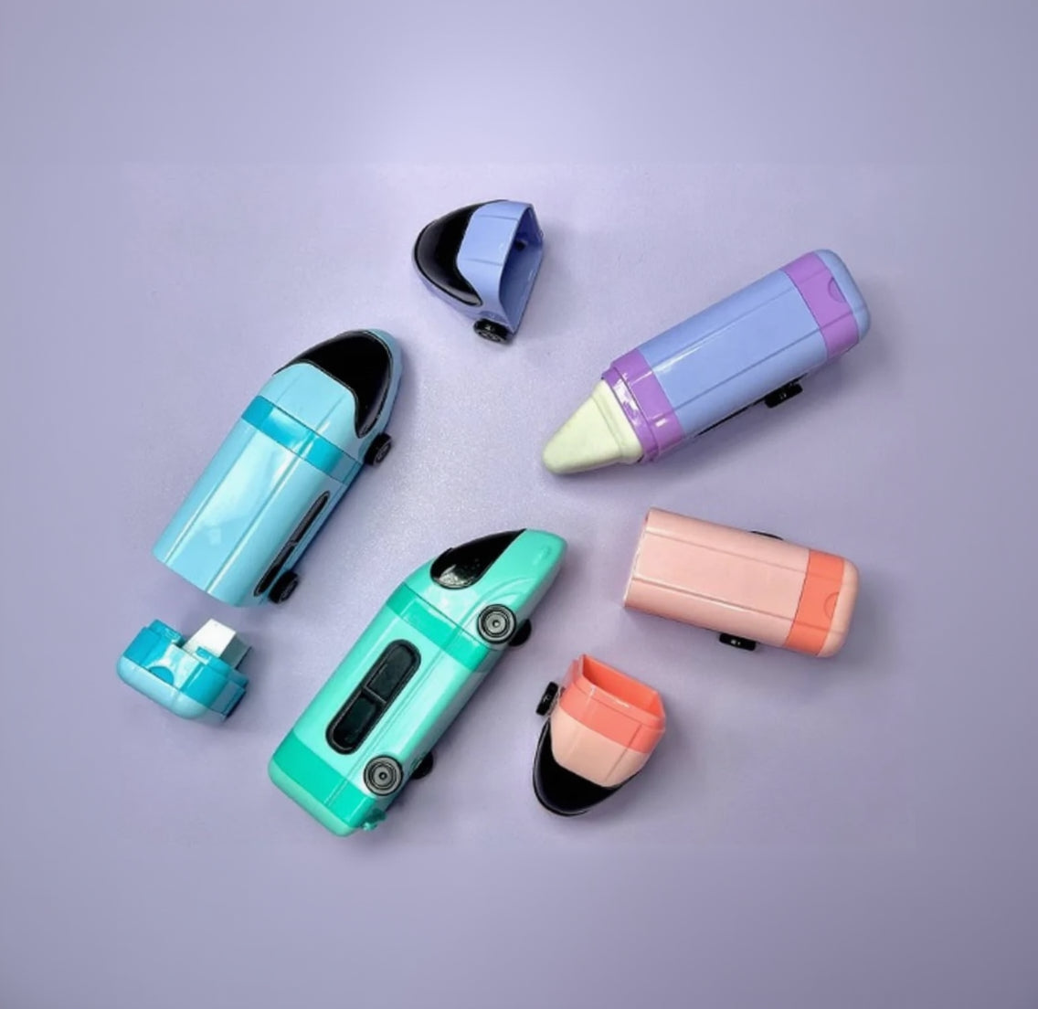 train stationery set