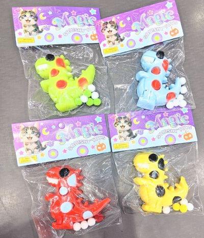 dinosaur-shaped squishy toy