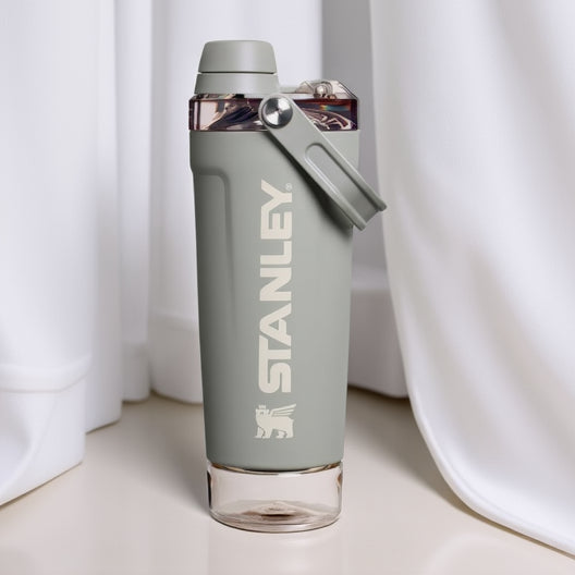 Durable and portable Stanley shaker bottle for gym and travel