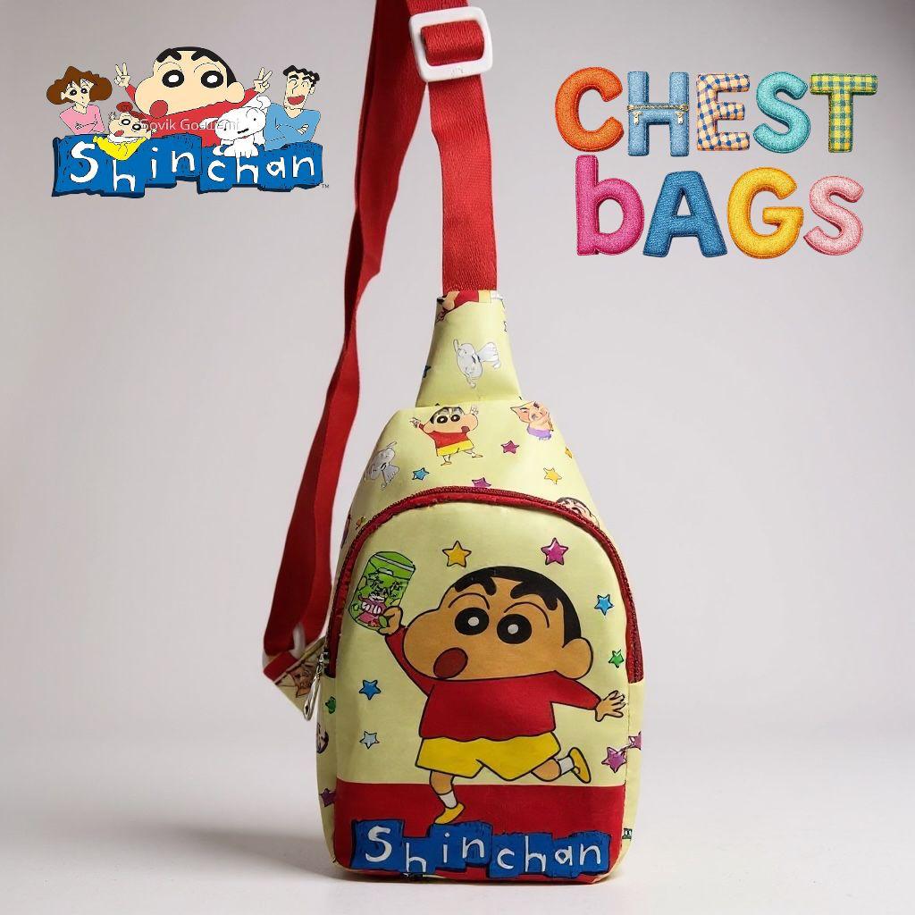 Shinchan anime chest bag crossbody sling with cute cartoon design
