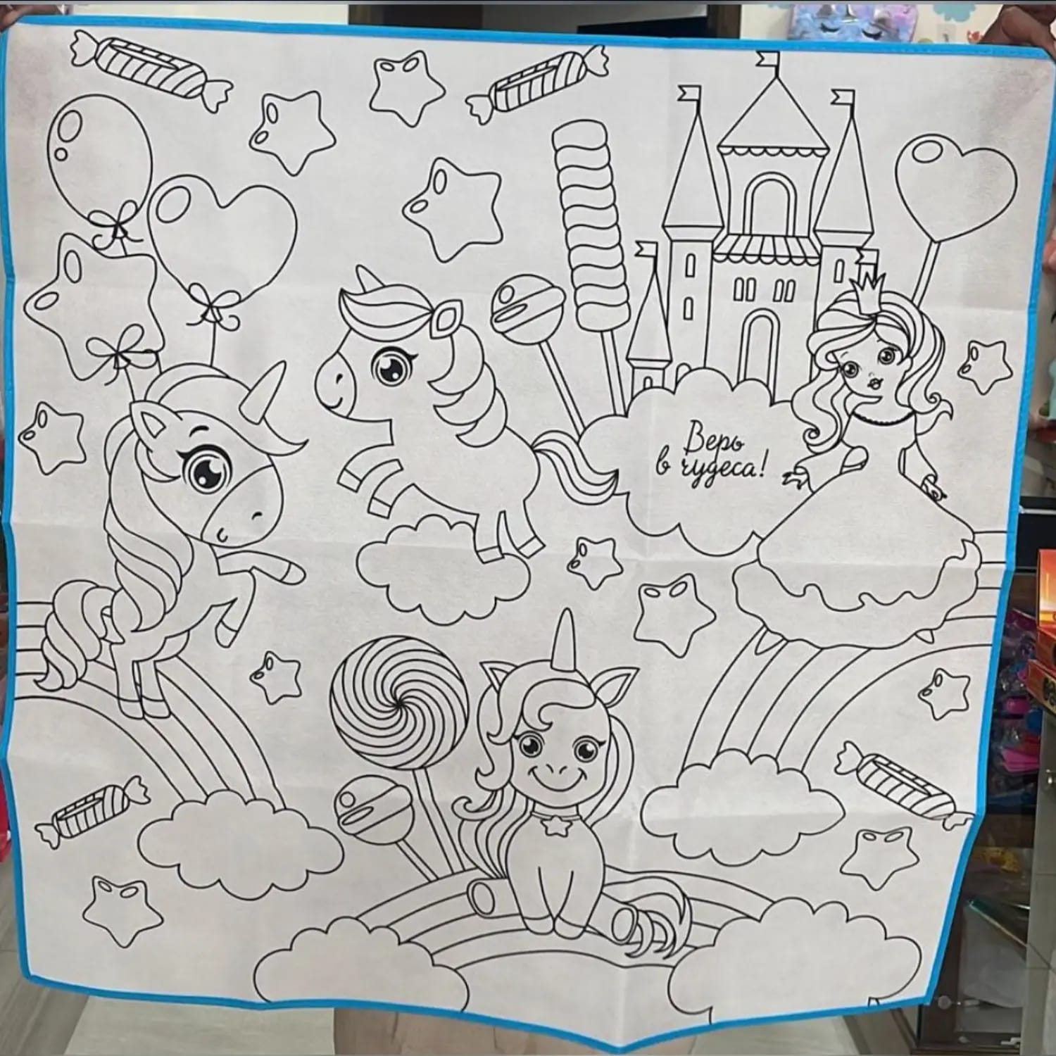 Washable coloring mat