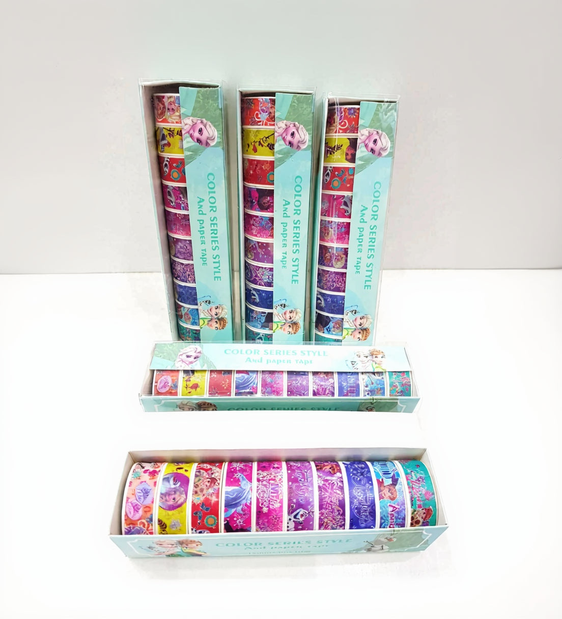 Frozen washi tape set of 10 with Elsa and Anna designs