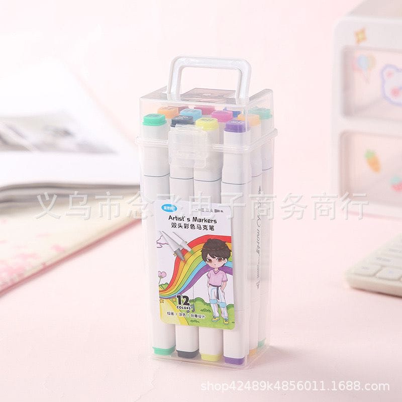 Double Tip Highlighter Marker Set of 12