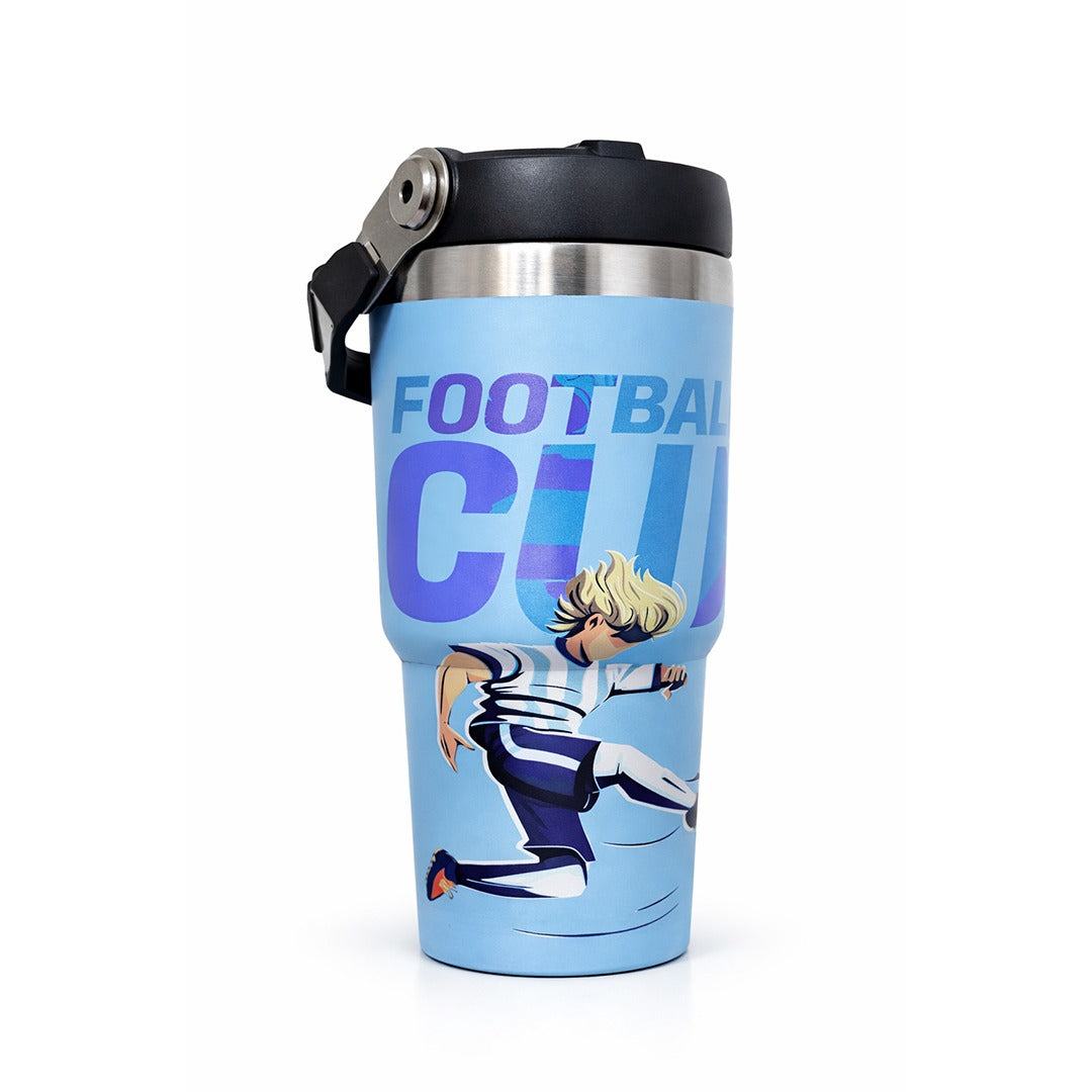 Football Stainless Steel Sipper Bottle