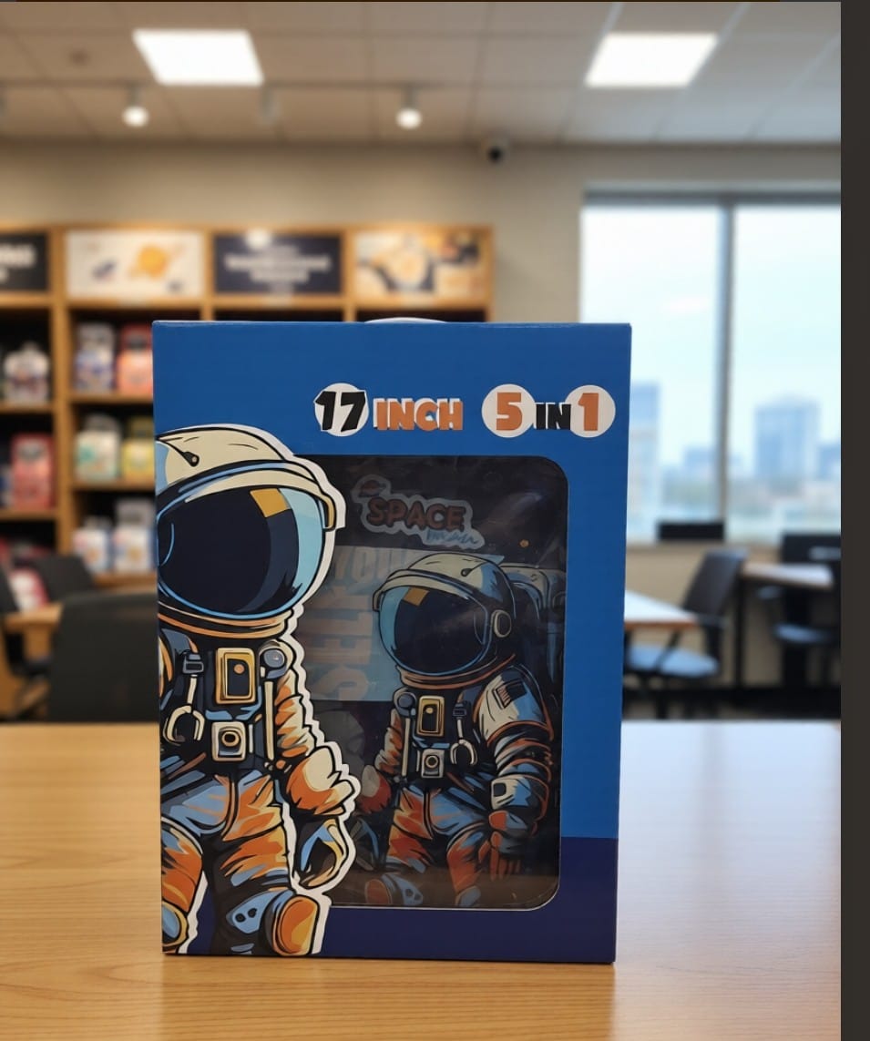 Space Theme 5 Piece Kids School Backpack Combo Set